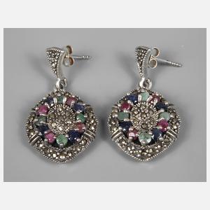 Paar Ohrhänger mit Steinbesatz