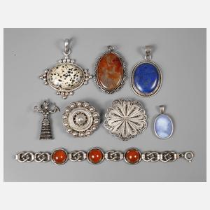 Konvolut Silberschmuck