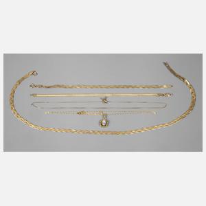 Konvolut Goldschmuck