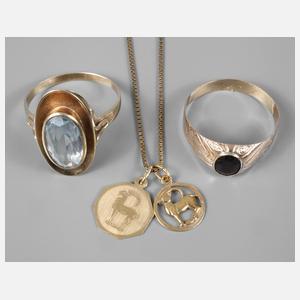 Konvolut Goldschmuck