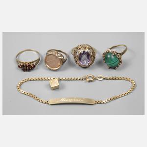 Konvolut Goldschmuck