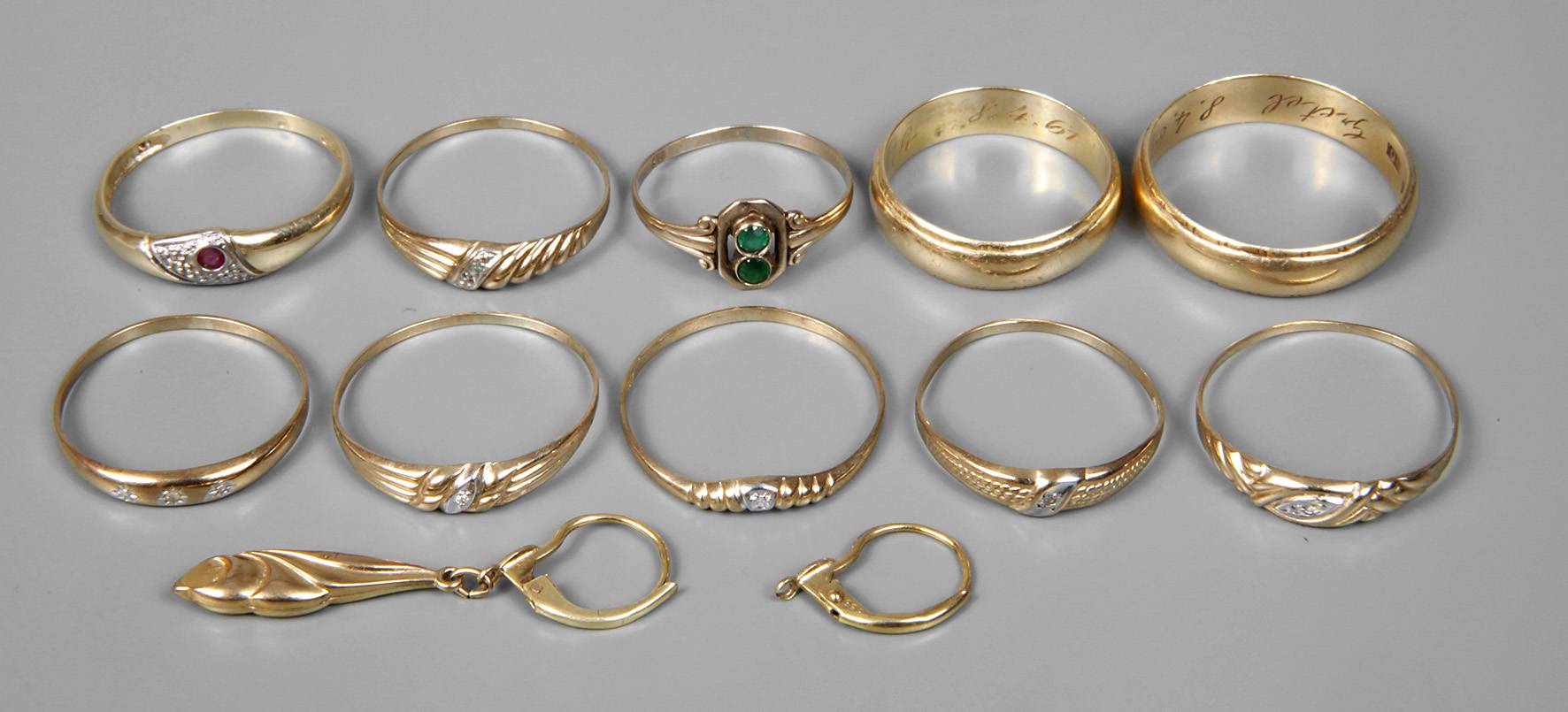 Konvolut Goldschmuck