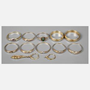 Konvolut Goldschmuck