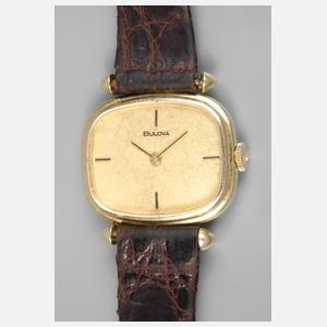 Bulova Damenarmbanduhr Gelbgold