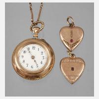 Damenhängeuhr Gold111