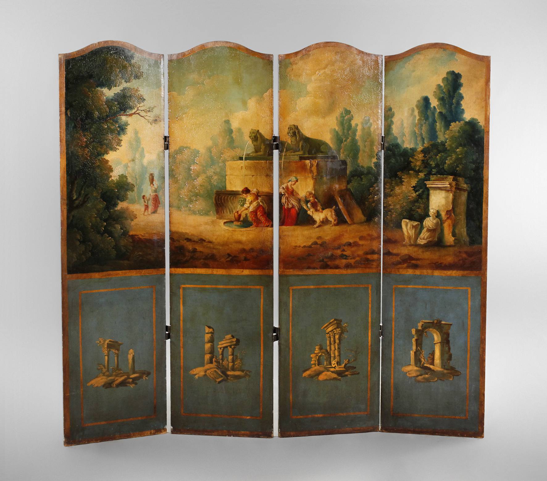 Klassizistischer Paravent