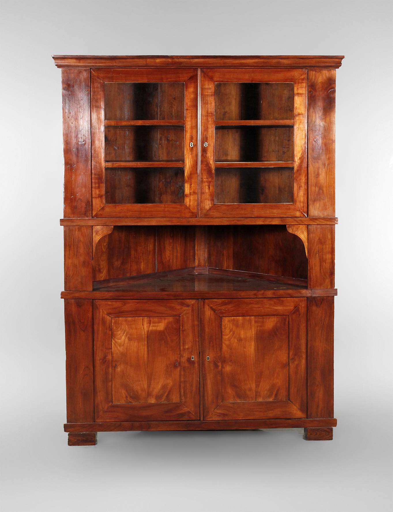 Biedermeier Eckschrank