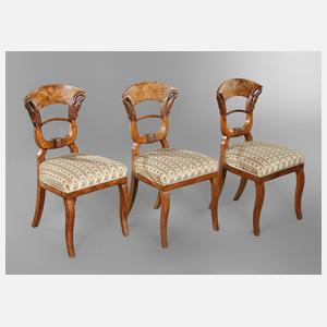 Drei Biedermeierstühle