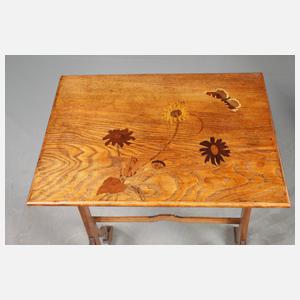 Vier Satztische Gallé