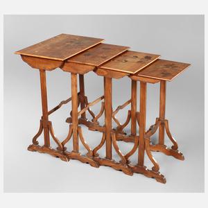 Vier Satztische Gallé