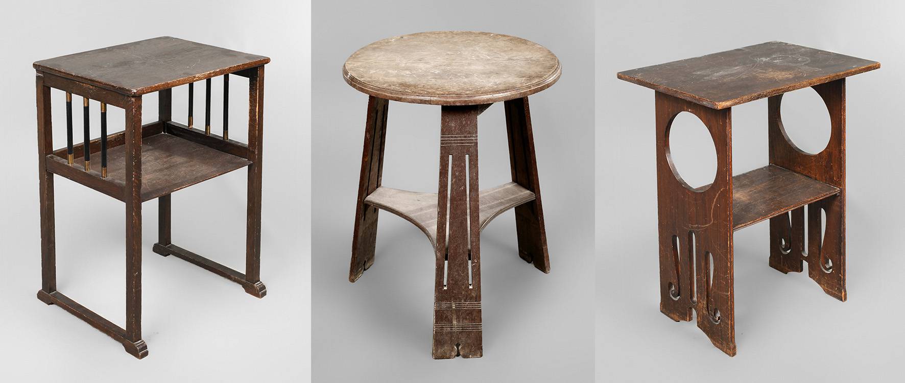 Drei Beistelltische Jugendstil