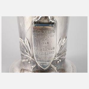Silber übergroßer Regattapokal Jugendstil