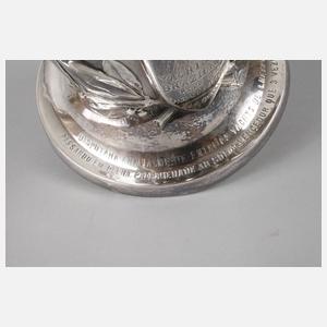 Silber übergroßer Regattapokal Jugendstil