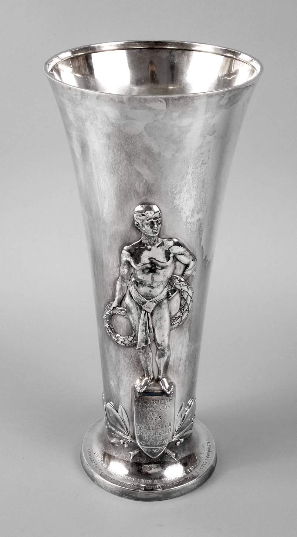 Silber übergroßer Regattapokal Jugendstil