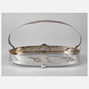 Silber Henkelschale Jugendstil