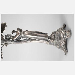 WMF Geislingen großer figürlicher Tafelaufsatz