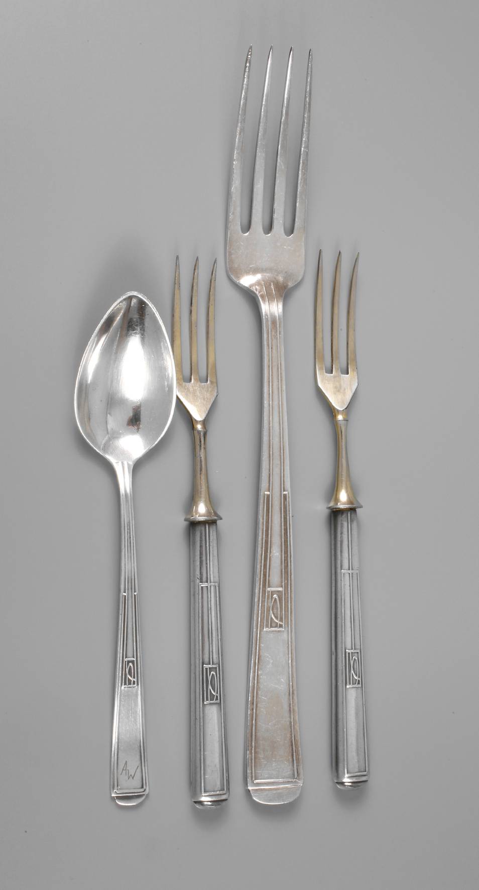 Vier Besteckteile Joseph Maria Olbrich