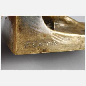 Bronzeschale mit Streichholzhalter