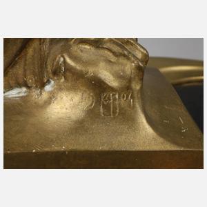 Schreibtischschale mit Geier