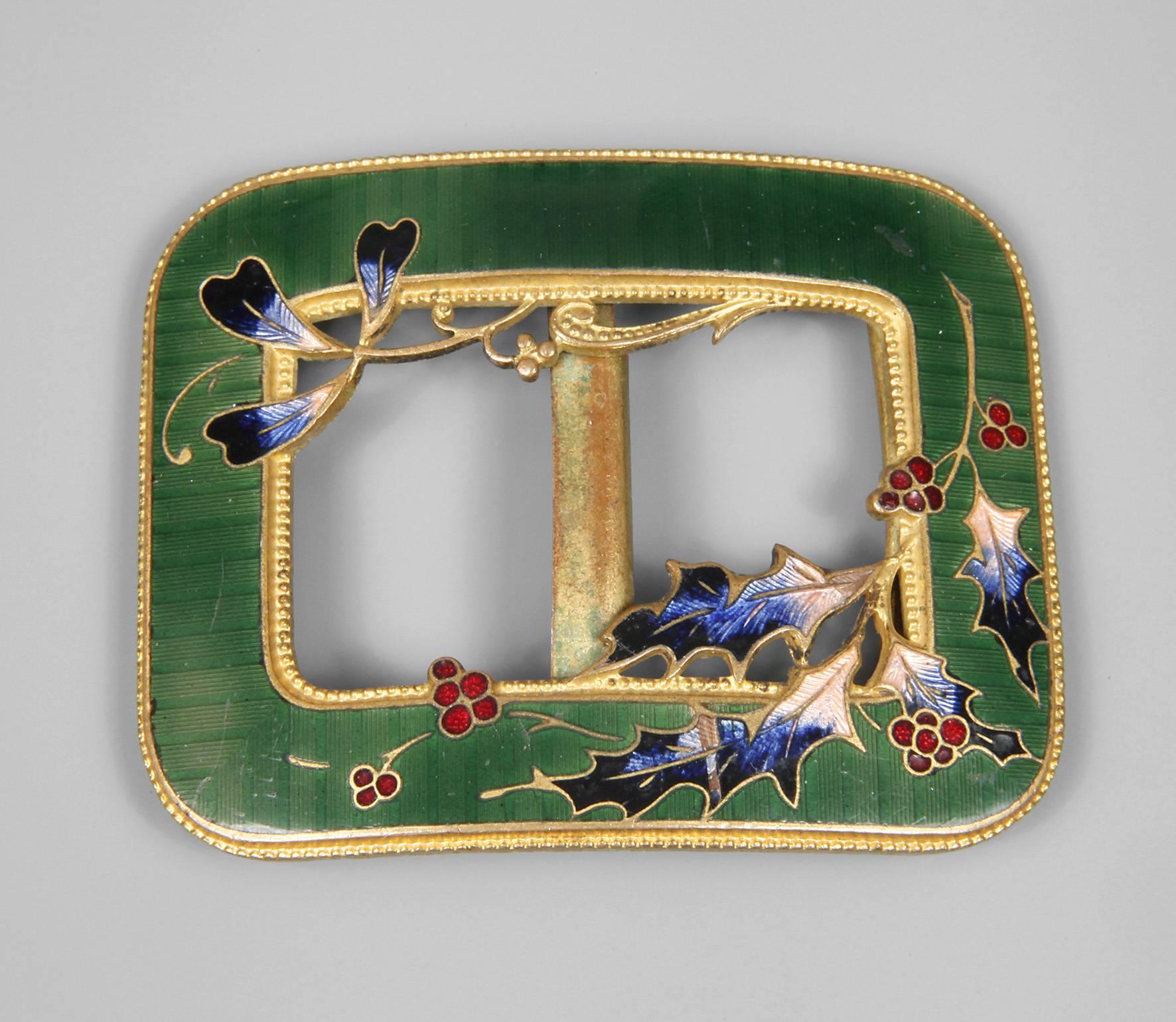 Emaillierte Gürtelschließe