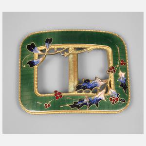 Emaillierte Gürtelschließe