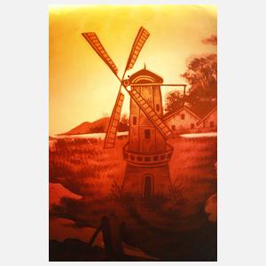 Große Ätzglasvase Arsall