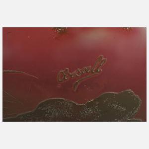 Große Ätzglasvase Arsall