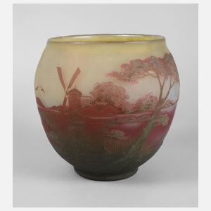 Große Ätzglasvase Arsall