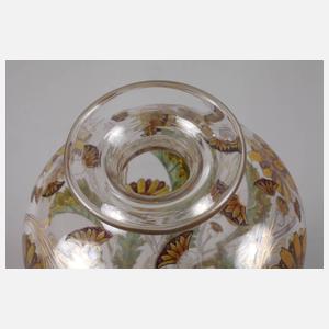 Jugendstilvase Emailmalerei