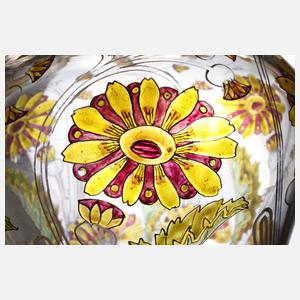 Jugendstilvase Emailmalerei