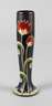 Jugendstilvase mit Emailbemalung