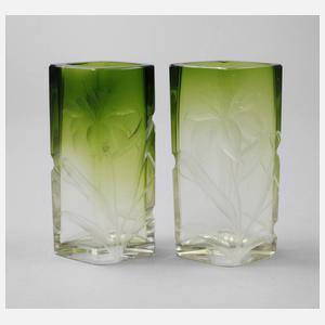 Moser Karlsbad zwei Jugendstilvasen