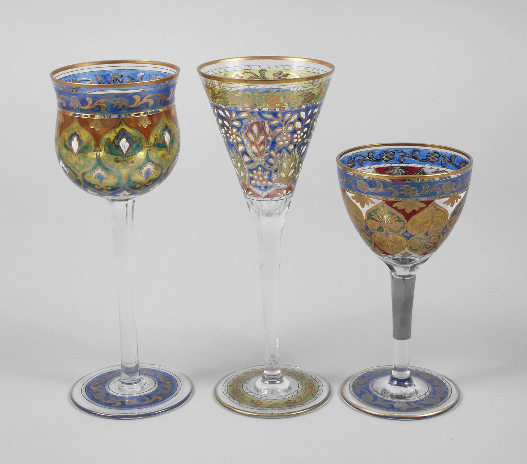 Fritz Heckert drei Jugendstilrömer ”Jodphur”