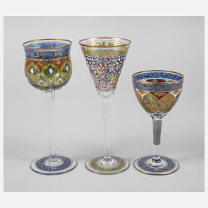 Fritz Heckert drei Jugendstilrömer ”Jodphur”