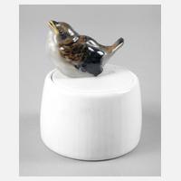 Meissen ”Spatz auf Dose”111