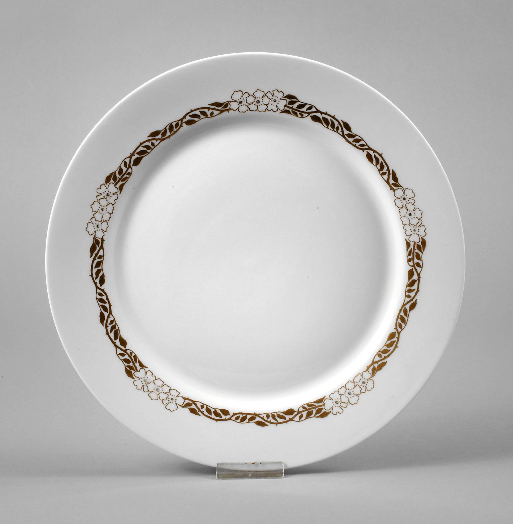 Meissen Speiseteller ”Goldbordüre”