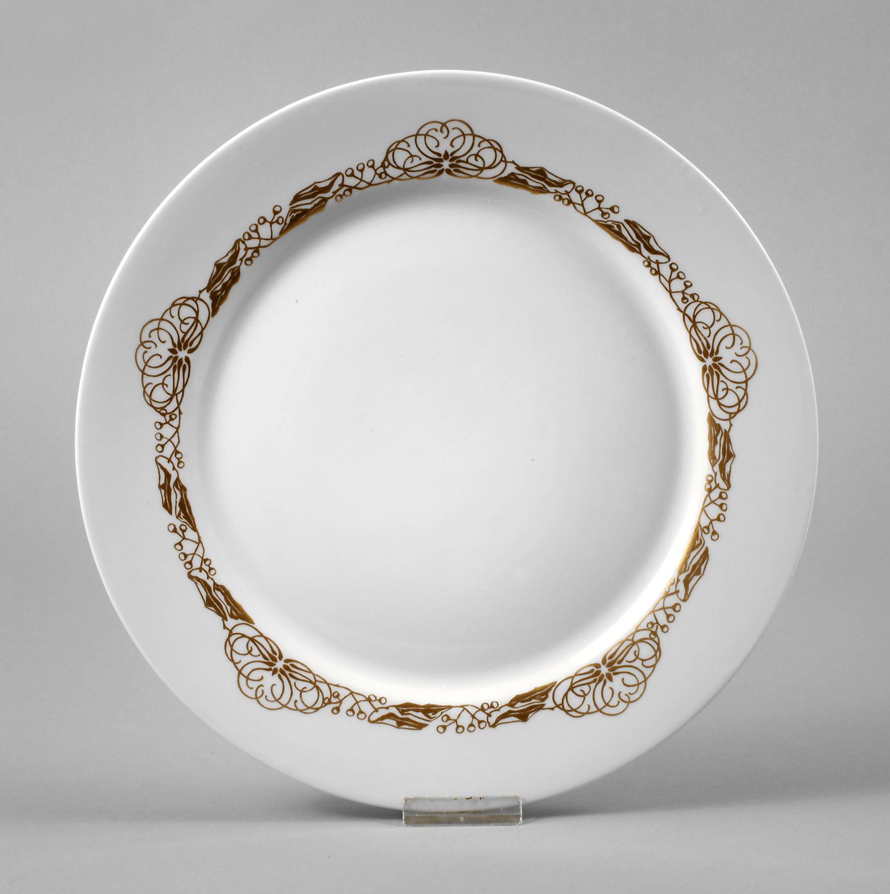 Meissen Speiseteller ”Goldbordüre”
