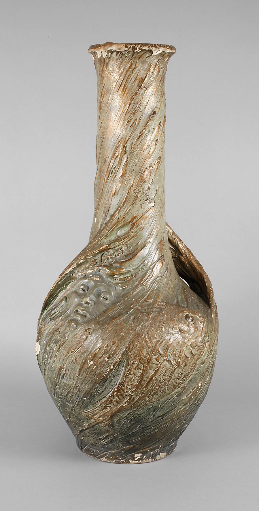 Übergroße Bodenvase Jugendstil