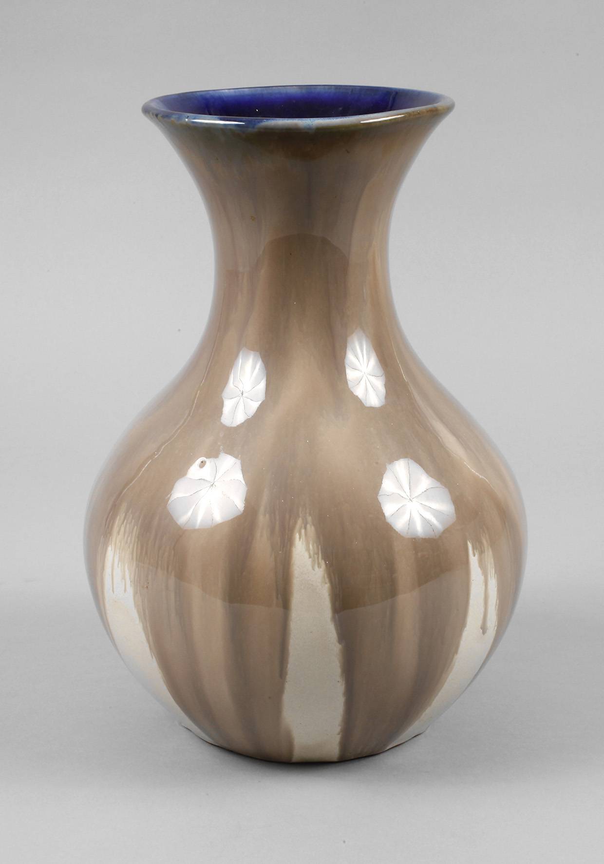 Bunzlau große Vase Laufglasur