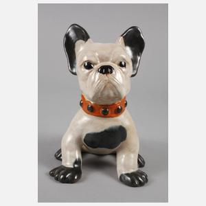 Goldscheider Wien französische Bulldogge