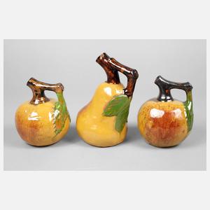 Richard Riemerschmid drei Likörflaschen