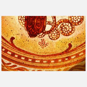 Schale Reduktionsmalerei