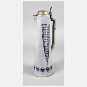 Große Jugendstilkanne Westerwald