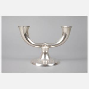 Paar Silberleuchter Arte déco