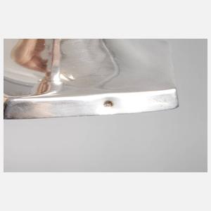 Sieben Silberleuchter Art déco