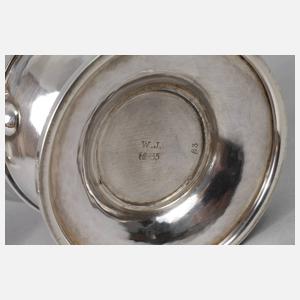 Silber Zucker- & Sahneset Art déco