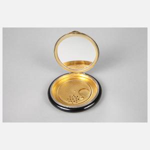 Feine Puderdose Silber