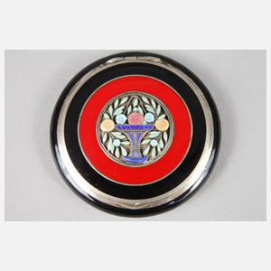 Feine Puderdose Silber