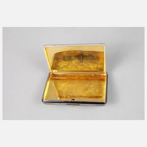 Feines Silberetui Art déco