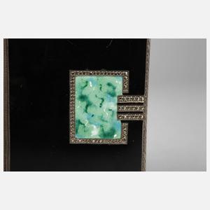 Feines Silberetui Art déco